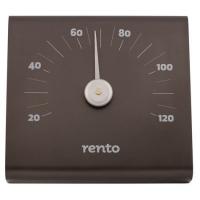 Термометр алюминиевый квадратный механический Rento, цвет коричневый Ренто
