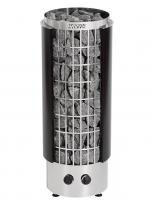 HARVIA Электрическая печь для сауны Cilindro PC90HEE, чёрная, полуоткрытый кожух (с выносным пультом в комплекте)